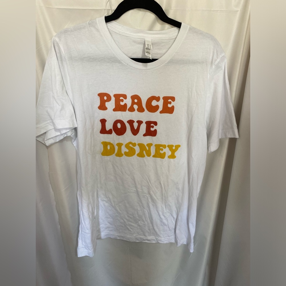 Peace Love and Disney Bella + Canvas shirt